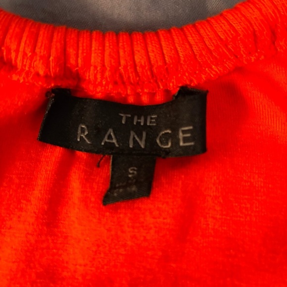 The Range Red Ribbed Knit One Shoulder Bodysuit Top Size Small - Picture 2 of 8